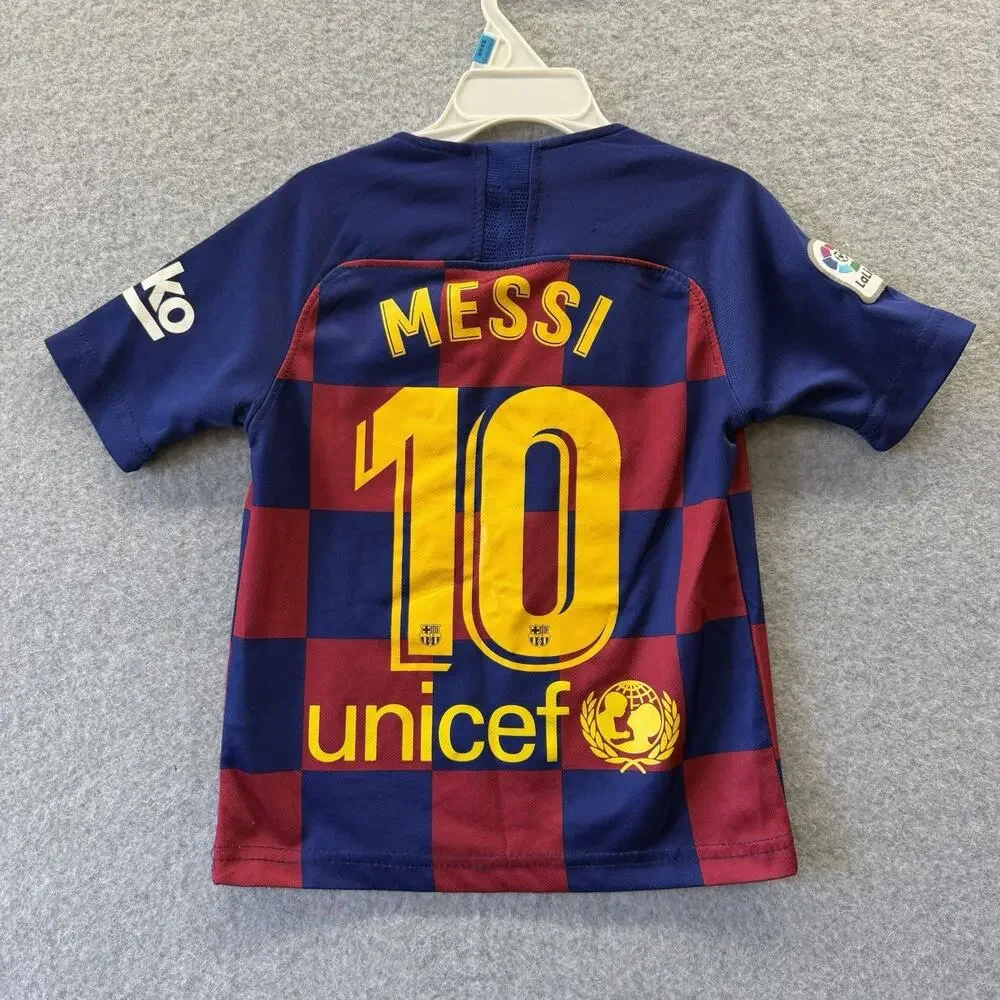 BARCELONA NIKE 2019/2020 FOOTBALL HOME JERSEY #10 MESSI Boys YOUTH L AJ5801-457